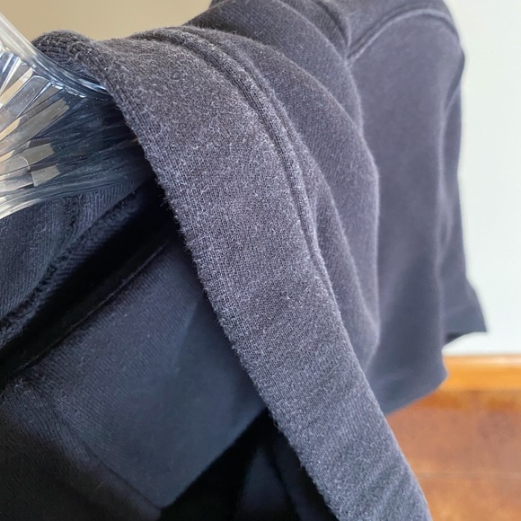 Athleta Yogi High-Low Oversized Hoodie Sweatshirt Black XS - Picture 9 of 13
